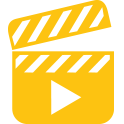 multimedia design video reel icon